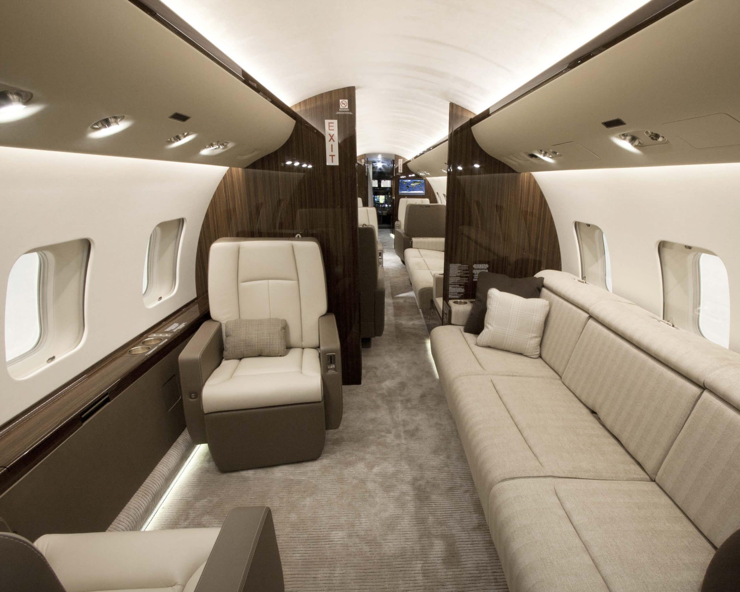Private Jet Interior Ibiza